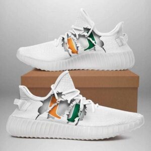 Miami Hurricanes Yeezy Boost Shoes Sport Sneakers Yeezy Shoes