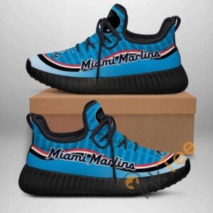 Miami Marlins No 352 Custom Shoes Personalized Name Yeezy Sneakers