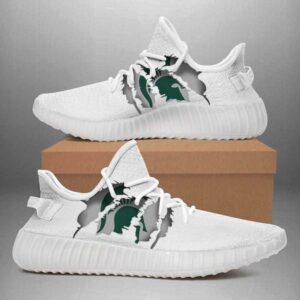 Michigan State Spartans Football Yeezy Boost Shoes Sport Sneakers