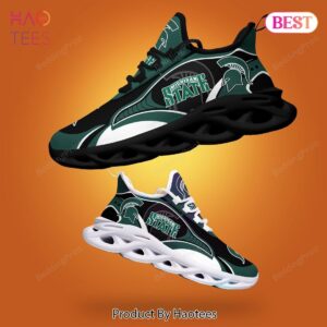 Michigan State Spartans NCAA Black Mix Green Max Soul Shoes Fan Gift