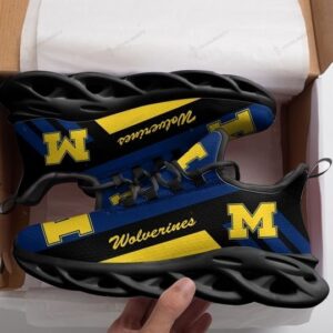 Michigan Wolverines Black Shoes Max Soul