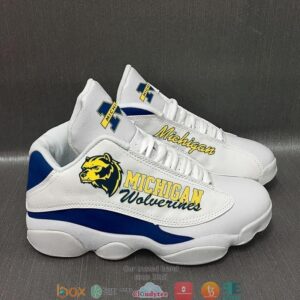 Michigan Wolverines Football Ncaa Air Jordan 13 Sneaker Shoes