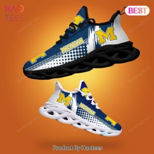 Michigan Wolverines NCAA Blue White Max Soul Shoes