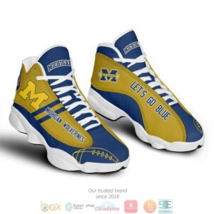 Michigan Wolverines Nfl 4 Football Air Jordan 13 Sneaker Shoes