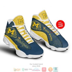 Michigan Wolverines Nfl 6 Football Air Jordan 13 Sneaker Shoes