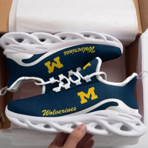 Michigan Wolverines White Max Soul Shoes