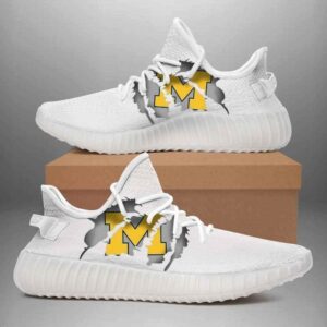 Michigan Wolverines Yeezy Boost Shoes Sport Sneakers