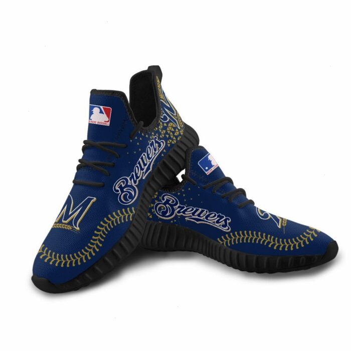 Milwaukee Brewers Unisex Sneakers New Sneakers Custom Shoes Baseball Yeezy Boost