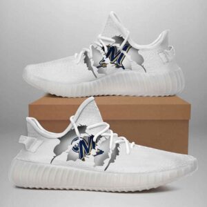 Milwaukee Brewers Yeezy Boost Shoes Sport Sneakers