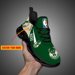Milwaukee Bucks Personalized NBA Max Soul Shoes