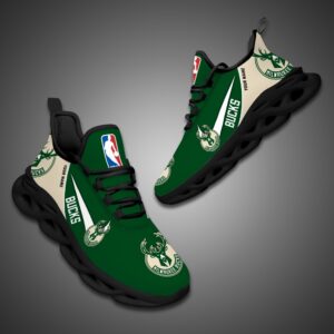 Milwaukee Bucks Personalized NBA Max Soul Shoes