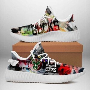 Milwaukee Bucks Yeezy Boost Shoes Sport Sneakers