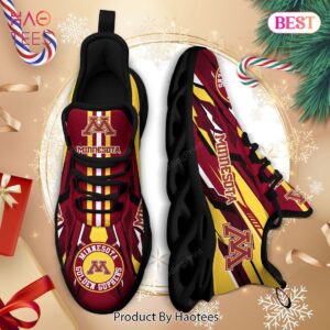 Minnesota Golden Gophers NCAA Red Gold Max Soul Shoes