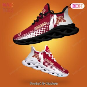 Minnesota Golden Gophers NCAA White Mix Red Max Soul Shoes Fan Gift