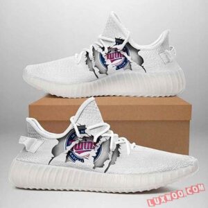 Minnesota Twins Ripped White Running Yeezy Shoes Sport Sneakers
