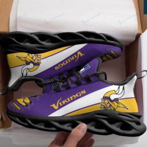 Minnesota Vikings Black Max Soul Shoes