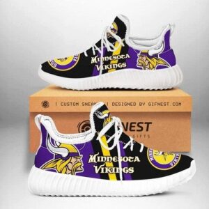 Minnesota Vikings Football Team Shoes Customize Yeezy Sneakers