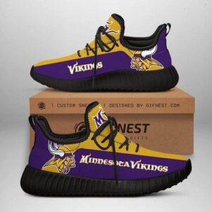 Minnesota Vikings Football Team Shoes Customize Yeezy Sneakers