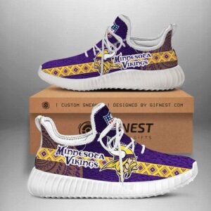 Minnesota Vikings Football Team Sneakers Yeezy Shoes For Fan