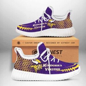 Minnesota Vikings Football Yeezy Customize Shoes Gift For Fan