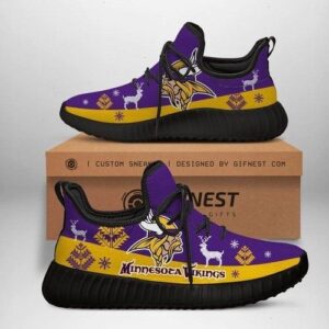 Minnesota Vikings Personalized Shoes Custom Yeezy Sneaker For Fan