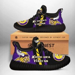 Minnesota Vikings Personalized Shoes Custom Yeezy Sneaker For Fan