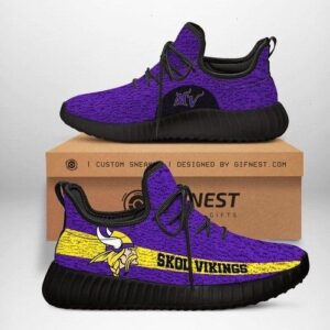 Minnesota Vikings Team Shoes Customize Yeezy Sneakers For Fan