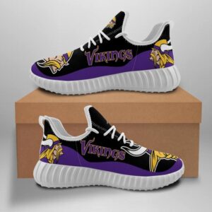 Minnesota Vikings Unisex Sneakers New Sneakers Custom Shoes Football Yeezy Boost