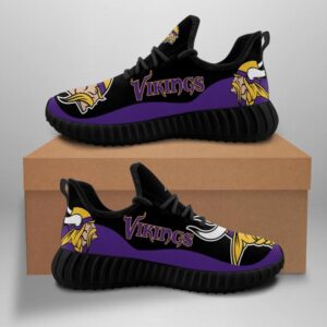 Minnesota Vikings Unisex Sneakers New Sneakers Custom Shoes Football Yeezy Boost Yeezy Shoes
