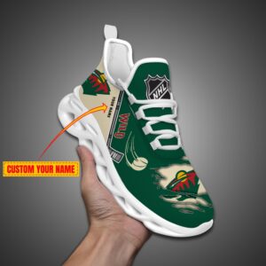 Minnesota Wild Personalized NHL Max Soul Shoes Ver 2