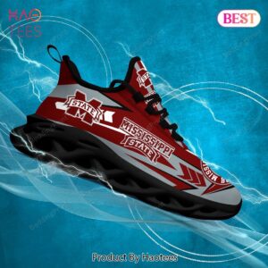 Mississippi State Bulldogs NCAA Red Grey Color Max Soul Shoes