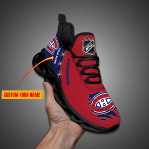Montreal Canadiens Personalized NHL Max Soul Shoes