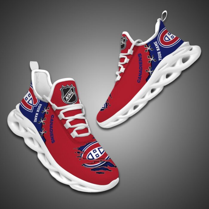 Montreal Canadiens Personalized NHL Max Soul Shoes