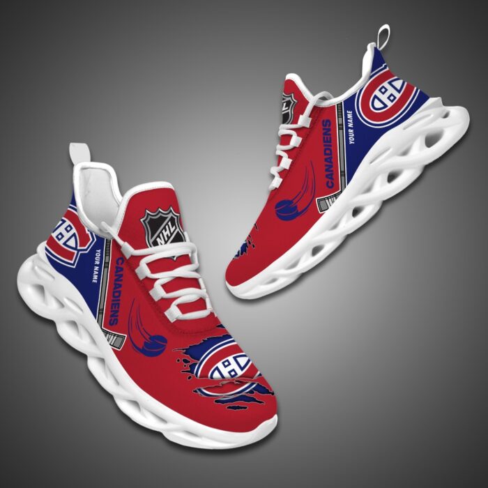 Montreal Canadiens Personalized NHL Max Soul Shoes Ver 2