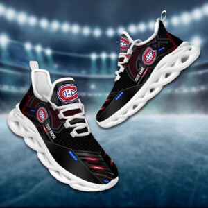 Montreal Canadiens Personalized NHL Sport Black Max Soul Shoes