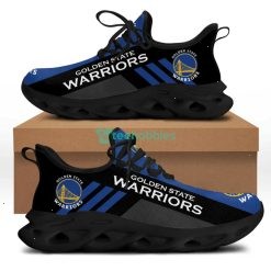 NBA Golden State Warriors Black Blue Max Soul Shoes