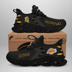 NBA Los Angeles Lakers Black Gold Special Kobe Bryant Max Soul Shoes