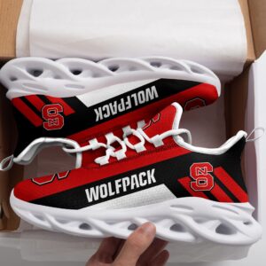 NC State Wolfpack NCAA White Shoes Max Soul