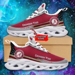 NCAA Alabama Crimson Tide Max Soul Sneaker Custom Name 42 M1