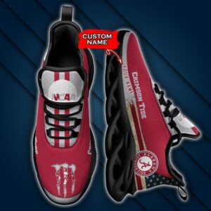 NCAA Alabama Crimson Tide Max Soul Sneaker Custom Name 42 M1