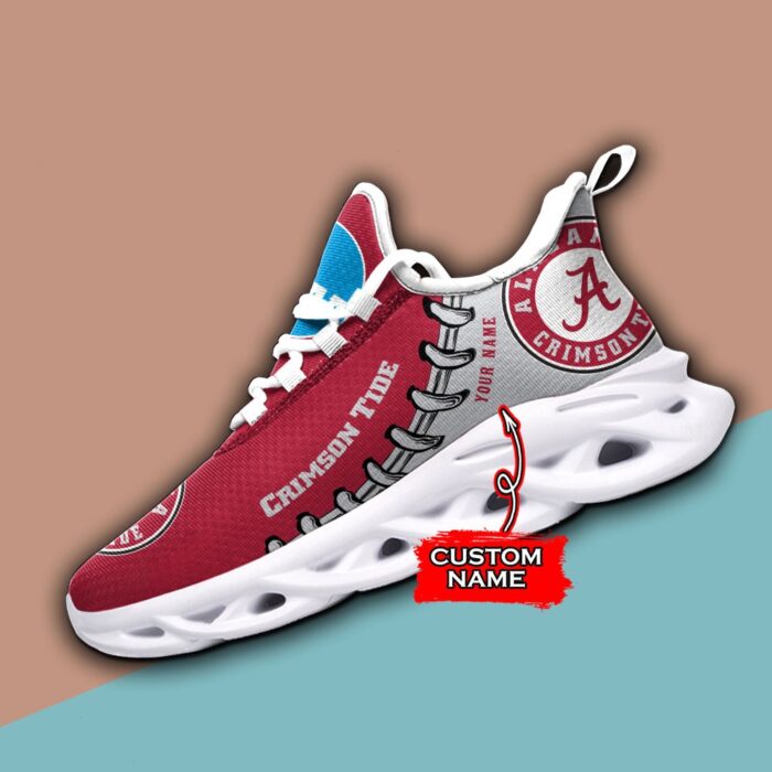 NCAA Alabama Crimson Tide Max Soul Sneaker Custom Name 85TK01
