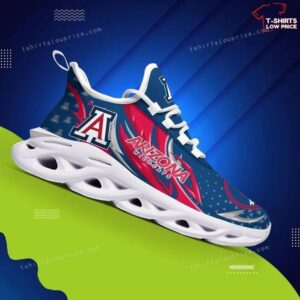 NCAA Arizona Wildcats Blue Red Max Soul Shoes Running Sneakers