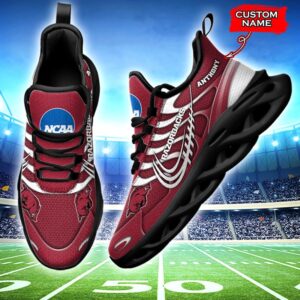 NCAA Arkansas Razorbacks Max Soul Sneaker Custom Name 65 M12HTN4309