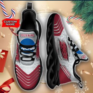 NCAA Arkansas Razorbacks Max Soul Sneaker Custom Name 66 M12RTT6979