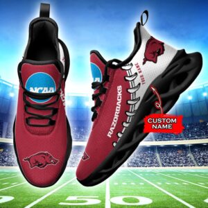 NCAA Arkansas Razorbacks Max Soul Sneaker Custom Name 85TK02