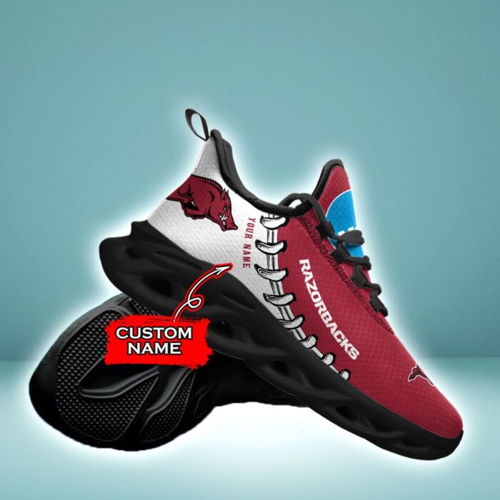 NCAA Arkansas Razorbacks Max Soul Sneaker Custom Name 85TK02