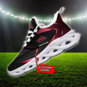 NCAA Arkansas Razorbacks Max Soul Sneaker Custom Name 87