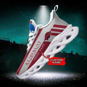 NCAA Arkansas Razorbacks Max Soul Sneaker Custom Name Style 1HTN7017