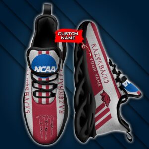 NCAA Arkansas Razorbacks Max Soul Sneaker Custom Name Style 1HTN7017