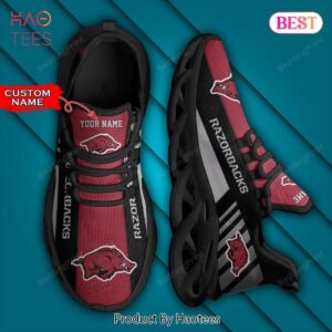 NCAA Arkansas Razorbacks Personalized Custom Name Max Soul Shoes